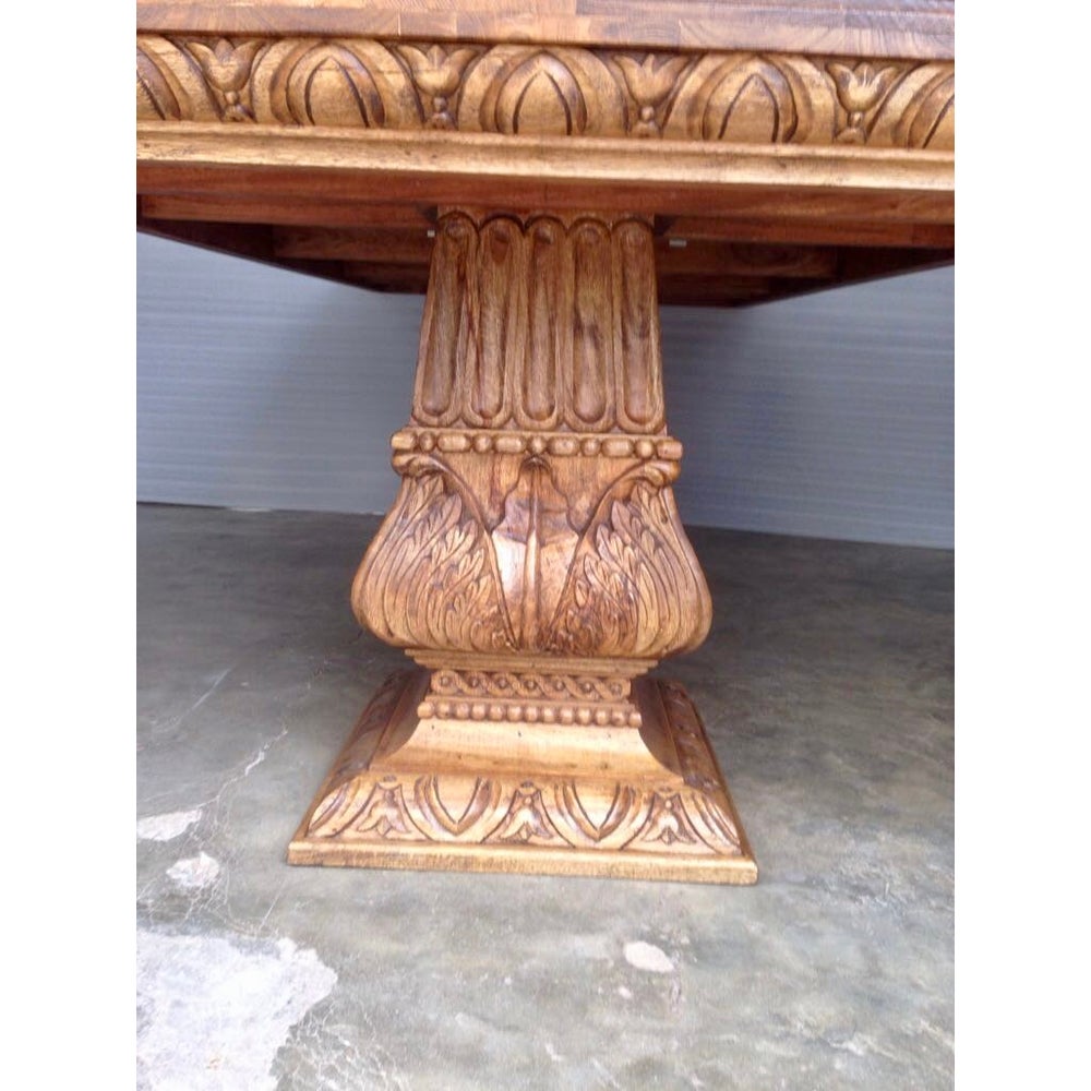 Amer Carved Dining Table 96"