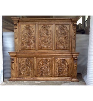 Amer Carved Bed-Queen