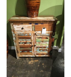 Reclaimed Wood Shutter Small Console