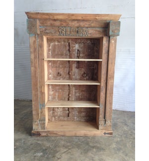 Reclaimed Wood Old Door Bookshelf