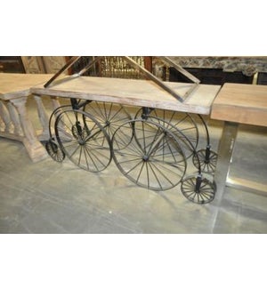 Reclaimed Wood Iron Console Table