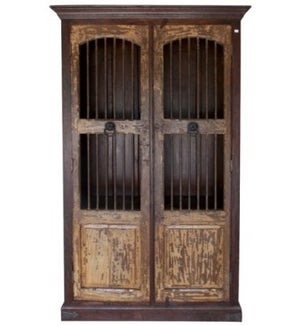 Reclaimed Wood Old Door Cabinet