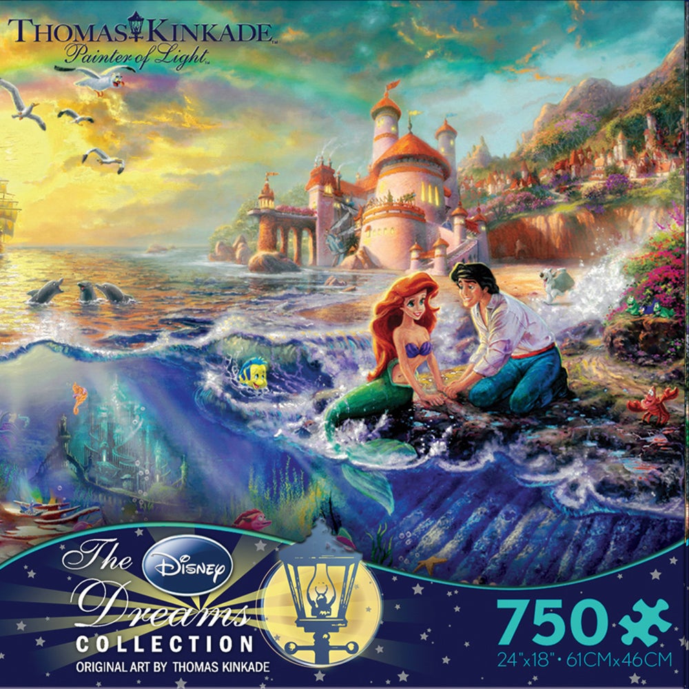 750pc Thomas Kinkade Disney Dreams Asst 6 Bl Puzzles Kroeger Inc