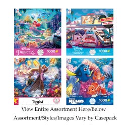 1000pc Disney Fine Art Asst 6 Bl Puzzle Kroeger Inc