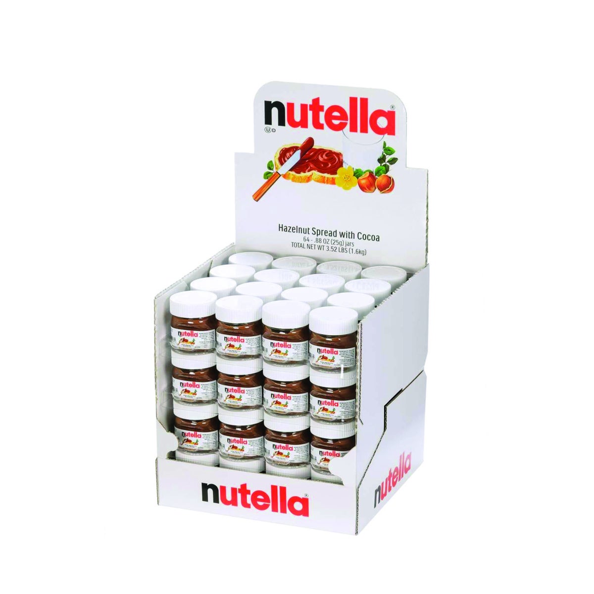 Nutella mini Glass Jar 25g * 64 - chocolate