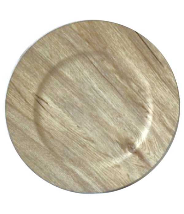 13"charger plate wood 24s