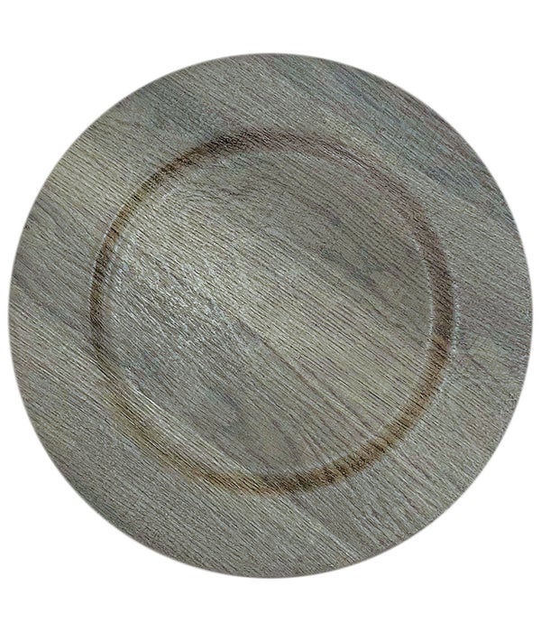 13"charger plate wood 24s