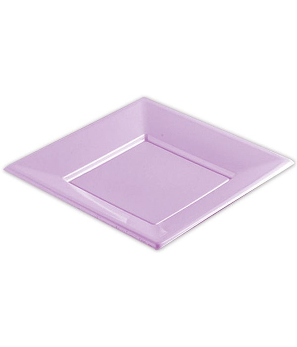9"/6ct plastic plate/sq 36s macron lavender