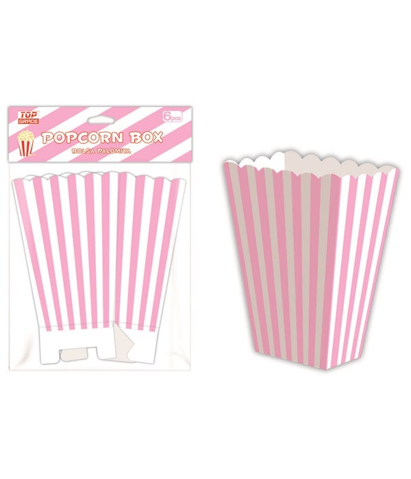 6ct popcorn box bb-pink 12/144 strip