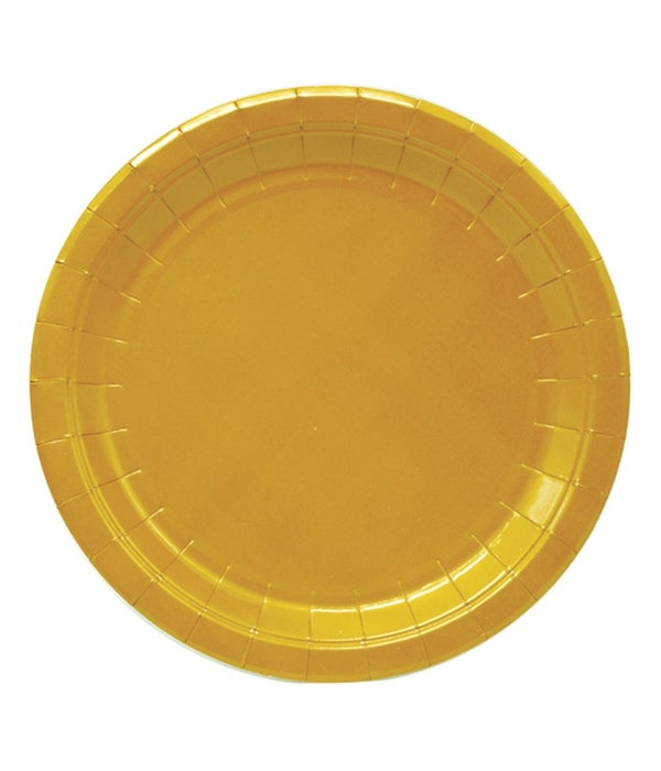 9"/8ct pp plate gold 24/144s