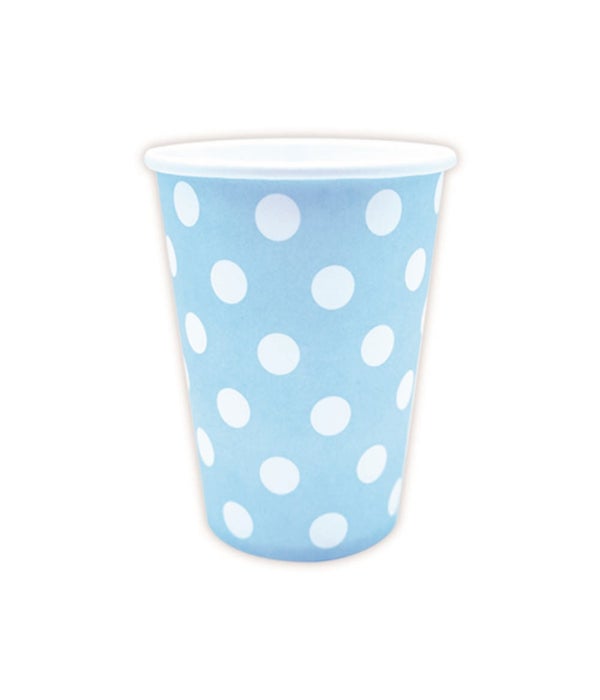 9oz/10ct cup bb-blue 24/144s polka dot