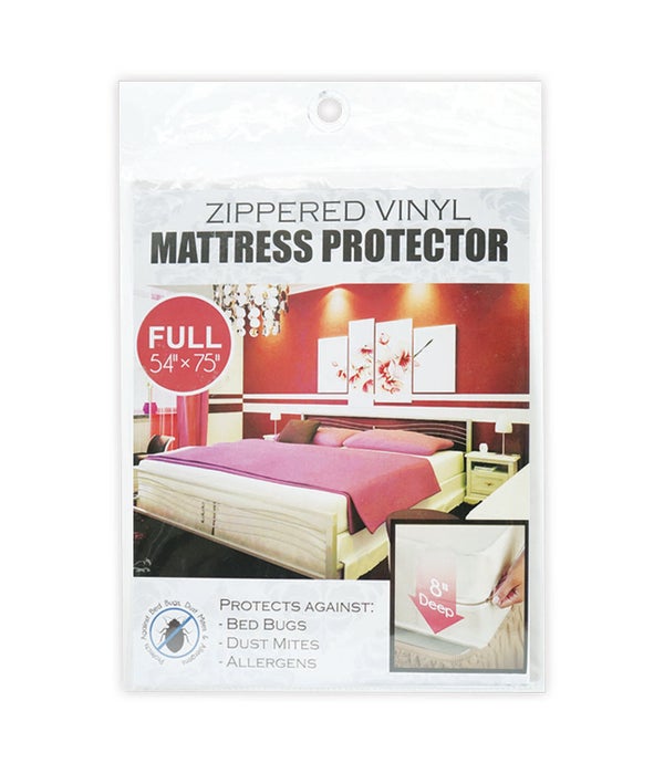zippeed mattress cover/F 24s 78x54x10" full size