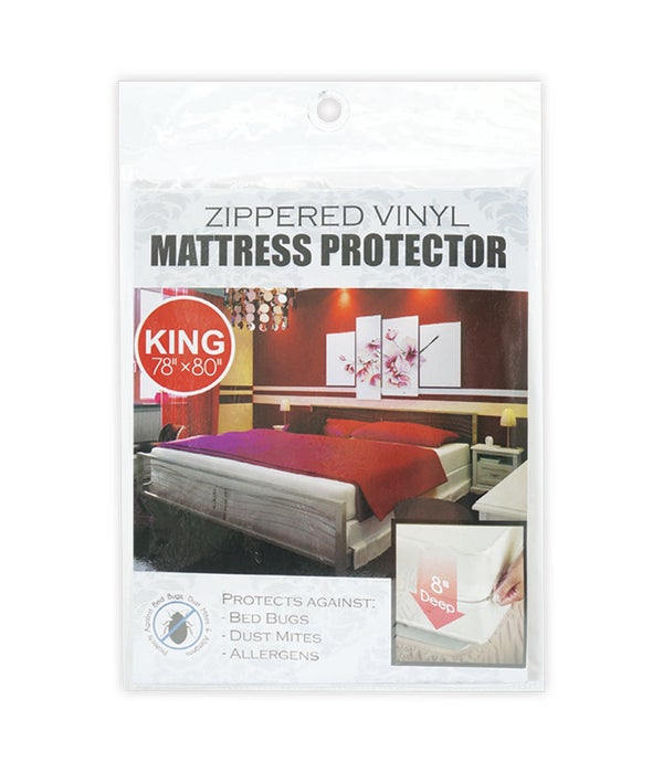 zippeed mattress cover/K 24s 80x78x10" king size