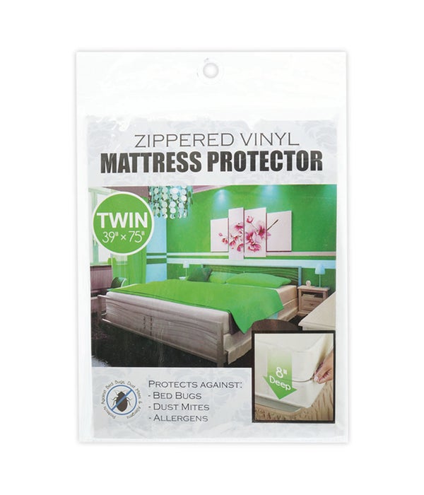 zippeed mattress cover/T 24s 75x39x10" twin size
