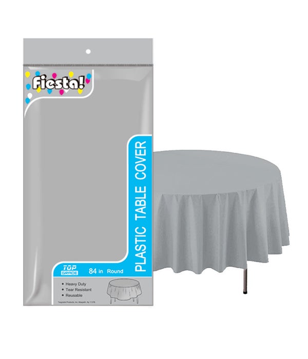 table cover silver 84"/48s