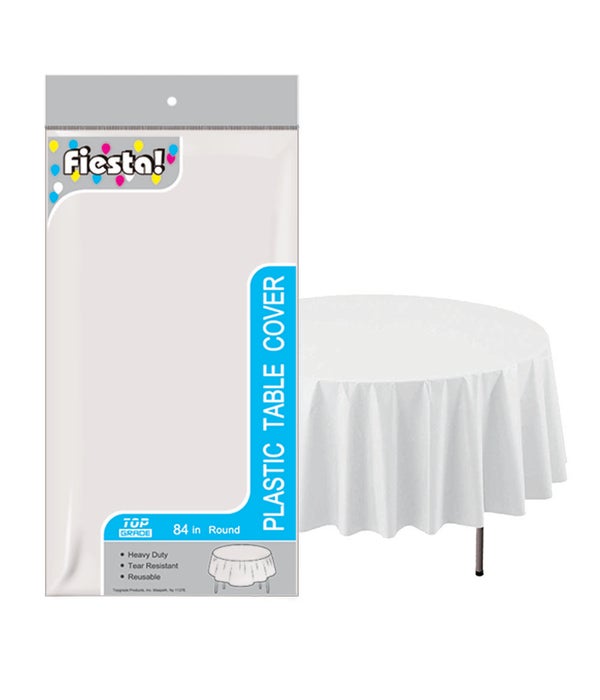 table cover white 84"/48s