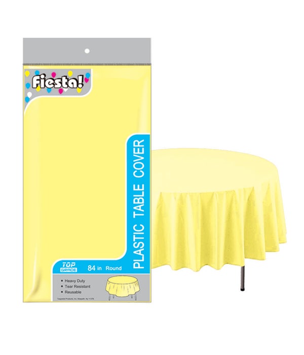 table cover yellow 84"/48s