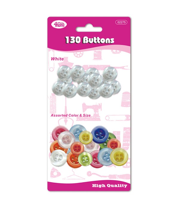 buttons wht+clred set 24/192s
