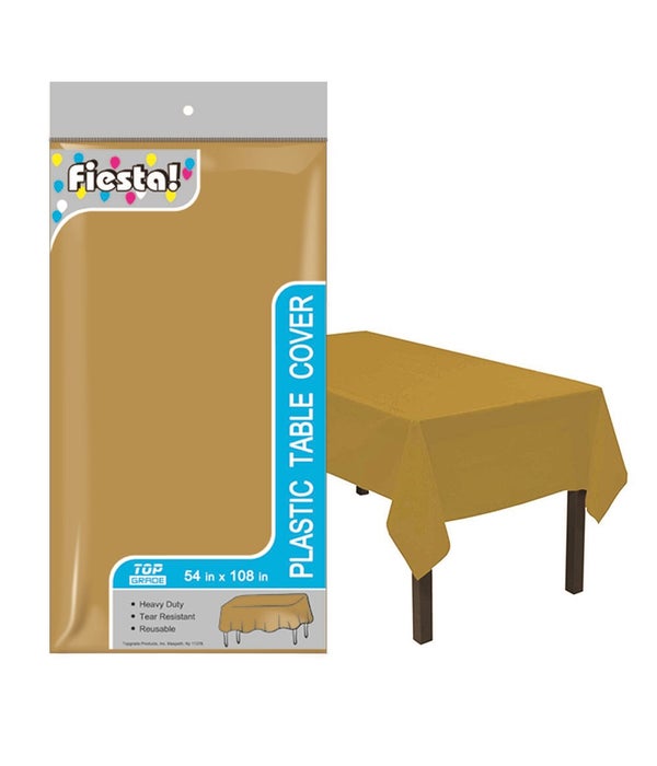 table cover gold 54x108"/48s