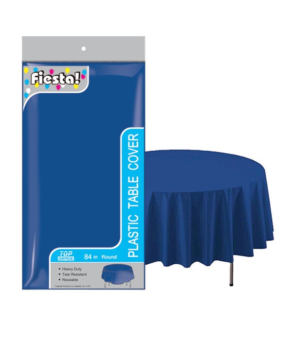 table cover dark blue 84"/48s