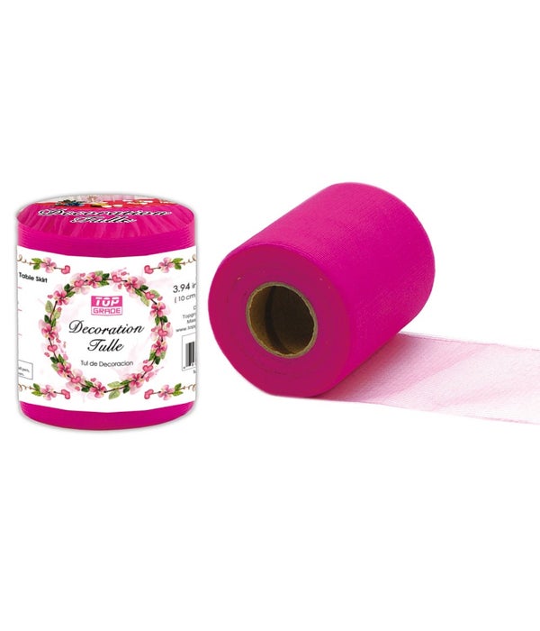 decoration tulle 6/162s hot pink 6"x25yd