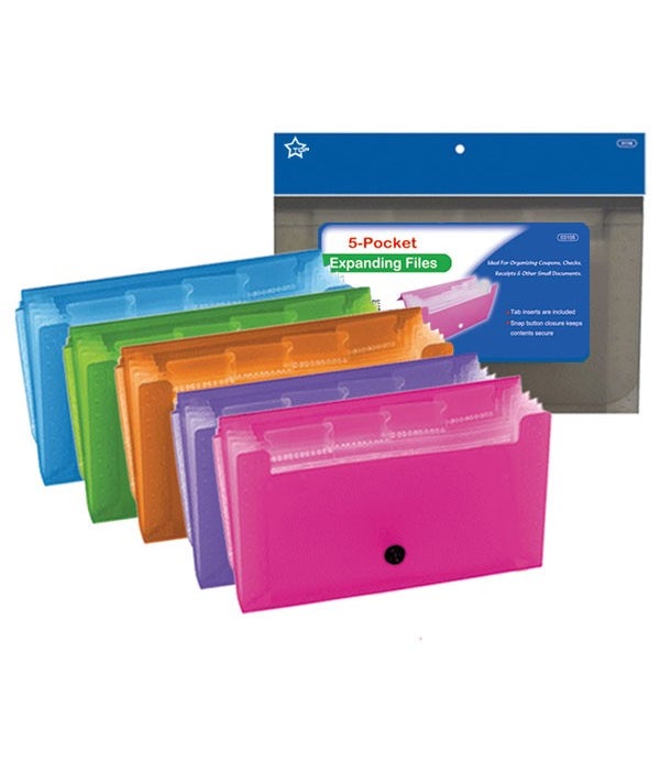 5-pocked coupon holder 48s 18x11x2.5cm check size