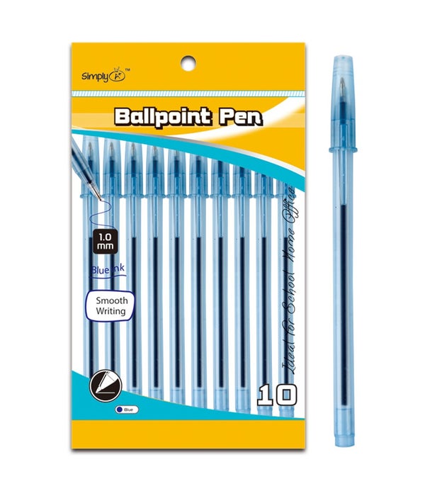 10ct ballpoint pen blue 24/144