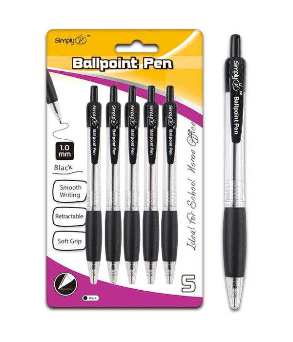 5ct retractable ballpoint pen