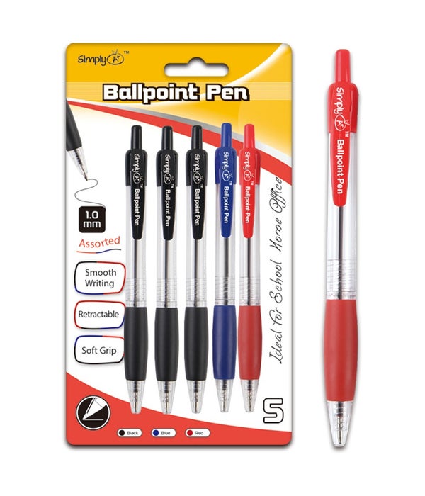 5ct retractable ballpoint pen