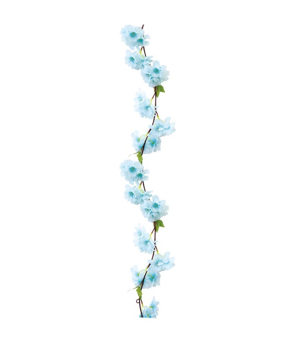 6ft flower vine L.blue 12/288s