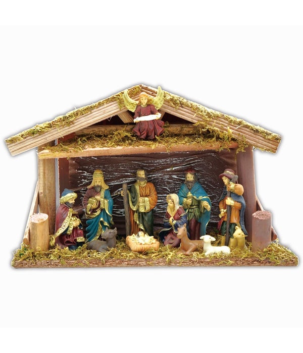 religious nativity set 16s 12.6x9"