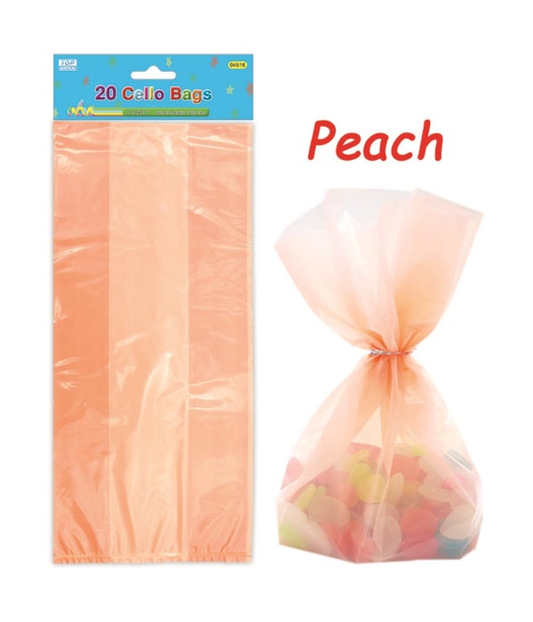 20ct loot bag peach 24/288s