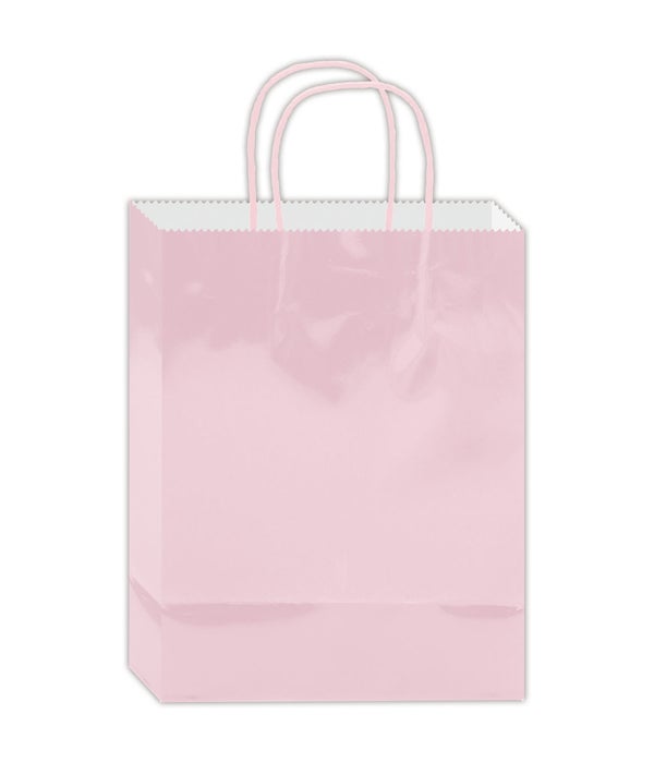 glossy gift bag 8.8x5.5x3.5"/S baby pink 72s