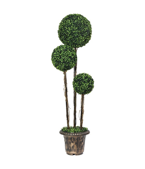 artificial boxwood topiary 1s ball tree 48hx12"
