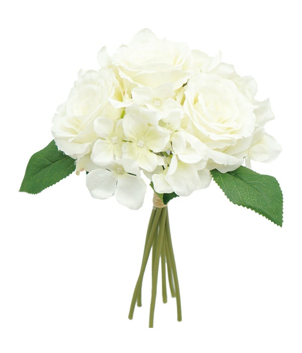 12" bouquet white 24/120s