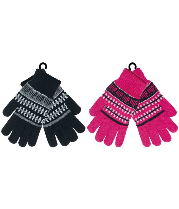 lady's knit gloves 12/144s