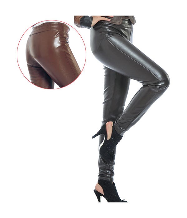 faux leather legging 12/48s S/M blk&brown