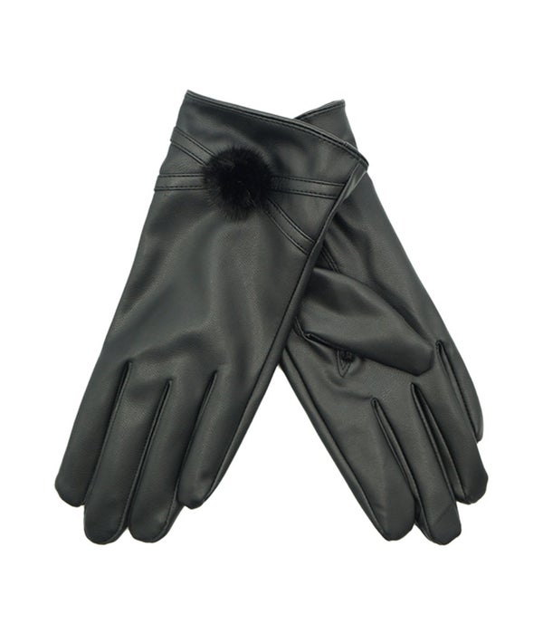 lady's faux leather gloves 12/144s