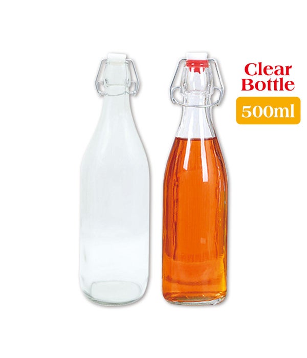 clear glass bottle 500ml/24s