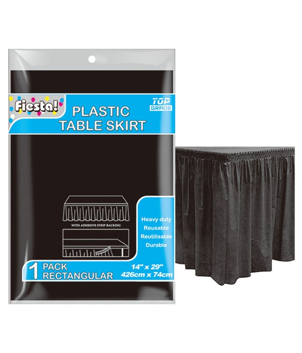 table skirt black 29x168"/36s