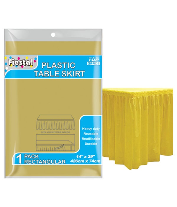 table skirt gold 29x168" 36s