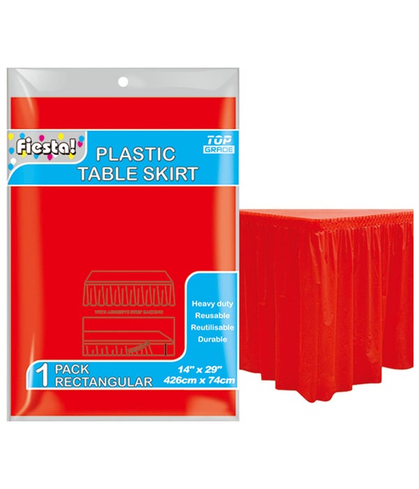 table skirt red 29x168"/36s
