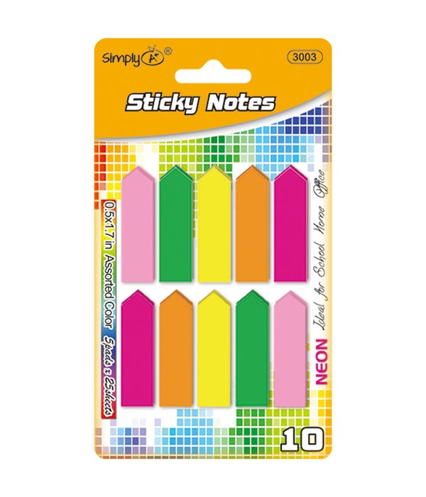 250ct neon stick on 24/288s flag note