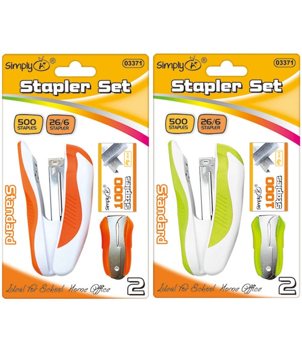 standard stapler set 12/72s w/remover+1000ct staplers