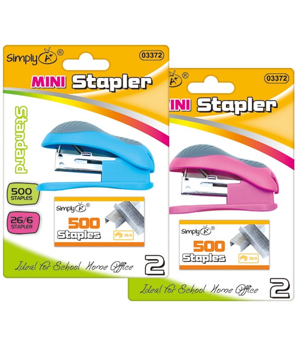 mini standard stapler 24/144s w/500pc staples