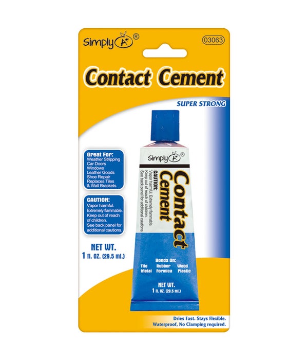 contact cement adhesive 24/144 1oz/30ml