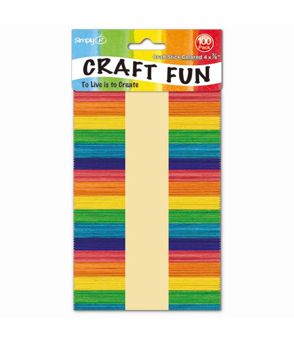 colored wooden stick/100ct 48s