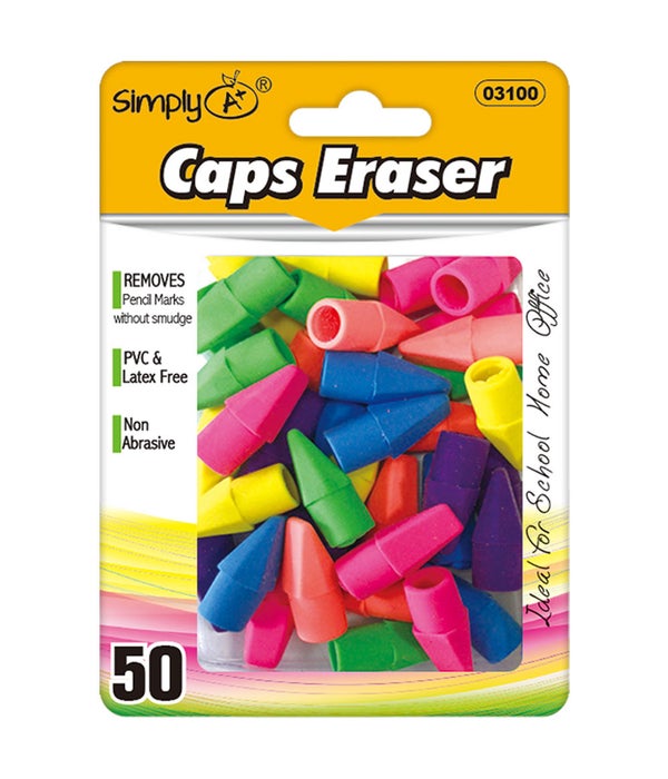 50ct clred eraser top 24/144s