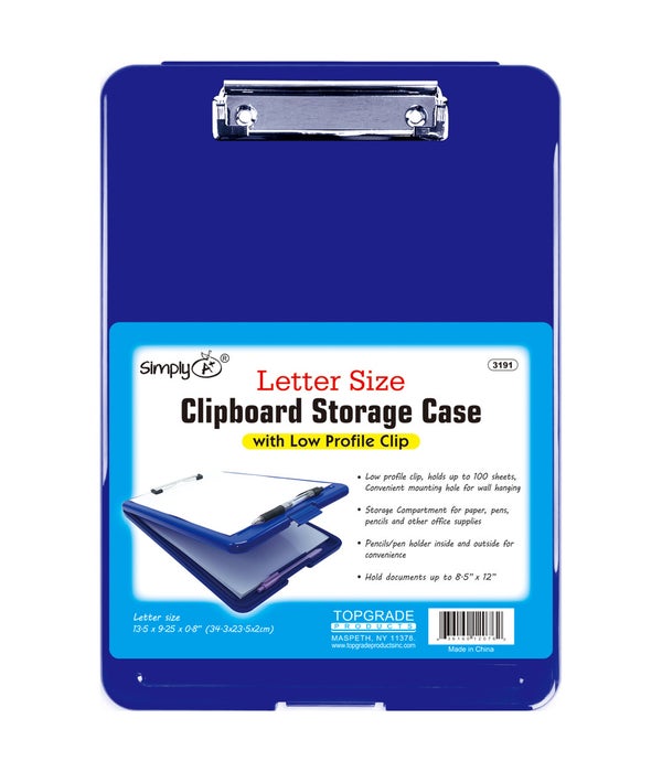 clipboard storage case 12s letter size