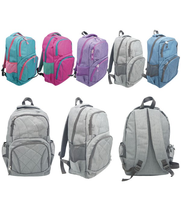 18"backpack astd clrs 6/24s